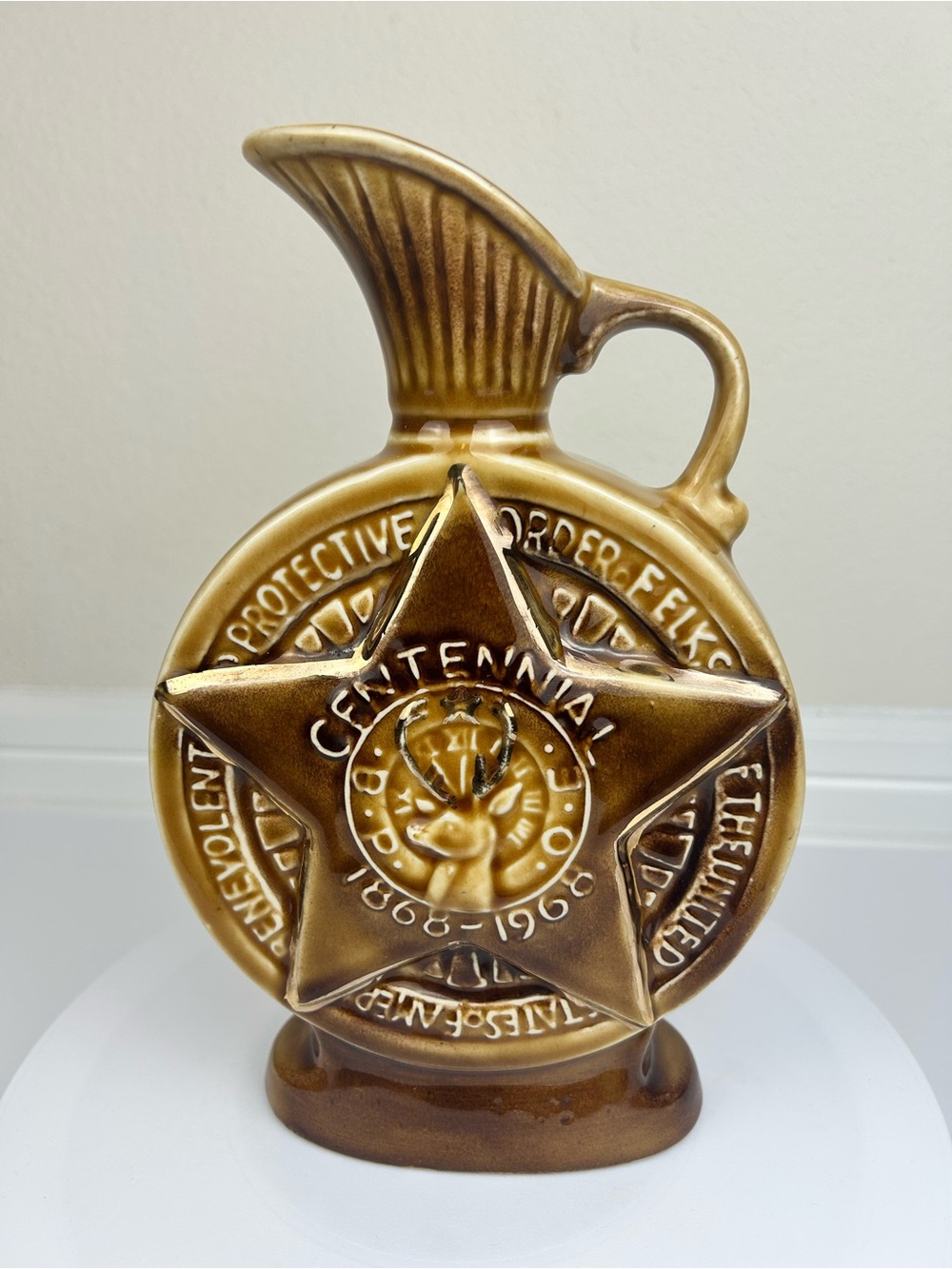 Jim Beam 1868-1968 Centennial Regal China Ceramic Bottle Decanter